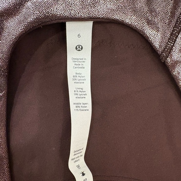 Lululemon Align High Neck Tank Crop Nulu  in Radiant Foil French Press Size 6 - Picture 5 of 11
